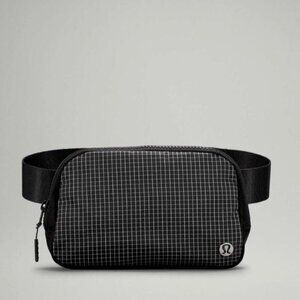 LULULEMON Everywhere Belt Bag 1L BLACK WHITE GRID EBB ORIGINAL STRAP OG ATHLETIC